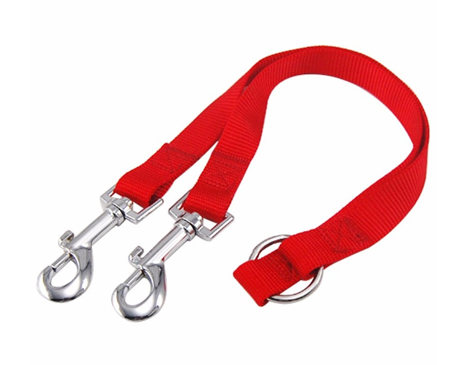 WALK 2 Two DOGS Leash COUPLER Double Twin Lead Walking Leash