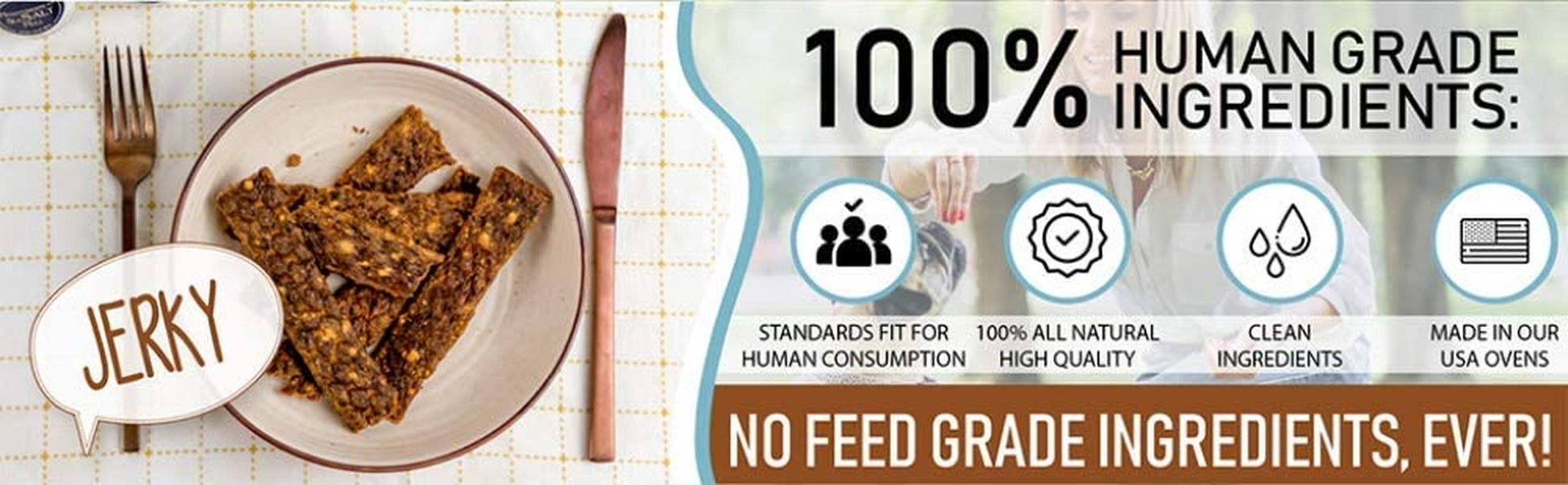 Delicious Premium Beef & Banana Dog Jerky Treats - 5 Oz | 100% Human Grade | High Protein | Grain Free & Soft!